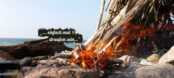 Lagerfeuer am Meer